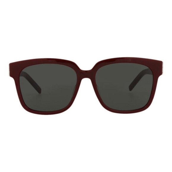 Saint Laurent Womens Square/Rectangle Burgundy Burgundy Grey Fashion Designer - Picture 1 of 4
